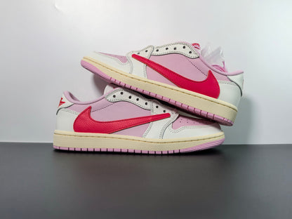 Travis Scott x Jordan 1 Retro Low Sail Tropical Pink