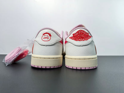 Travis Scott x Jordan 1 Retro Low Sail Tropical Pink