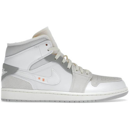 Jordan 1 Mid Craft Inside Out White Grey