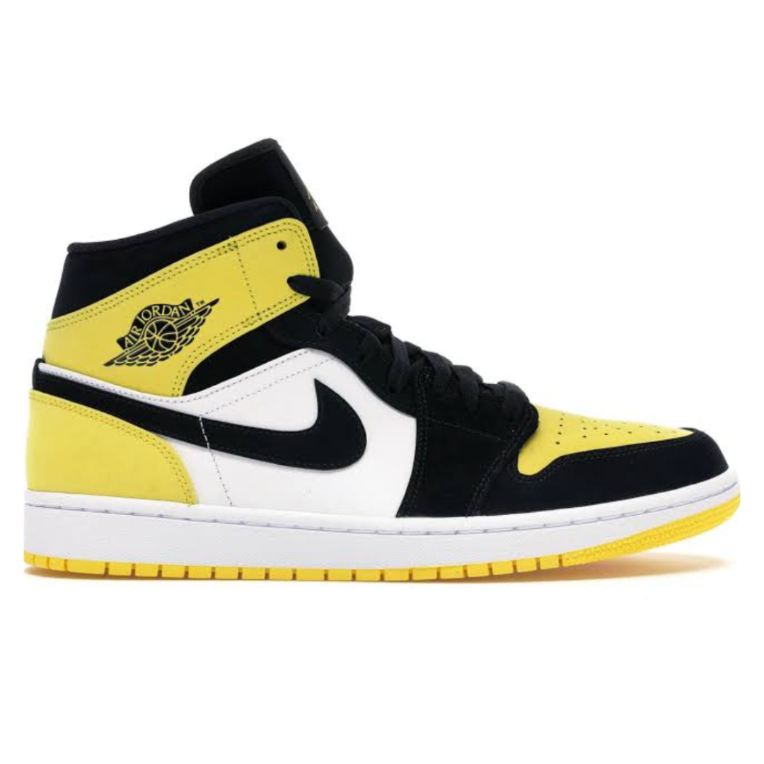 Jordan 1 Mid Yellow Toe Black