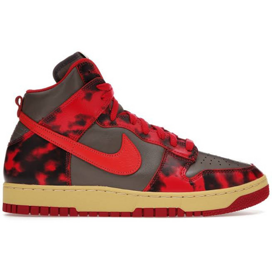 Nike Dunk High Red Acid Wash